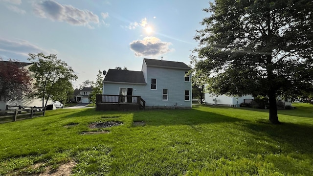 1080 Oxford Dr N, Pataskala, OH 43062 - rear view of house with a deck