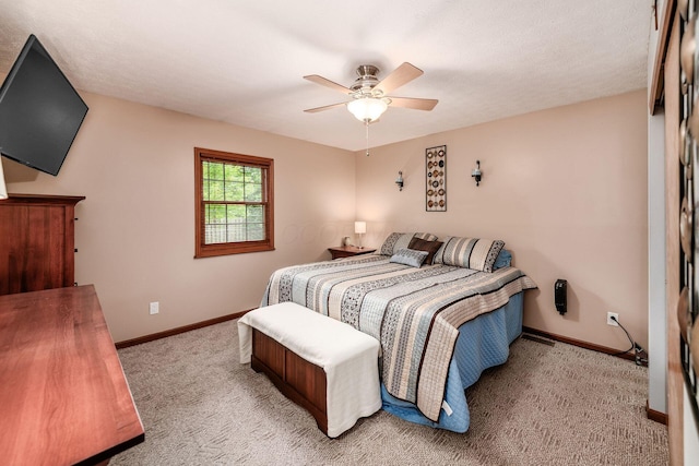 4051 Tamarack Ave, Grove City, OH 43123 - bedroom with light colored carpet and a ceiling fan
