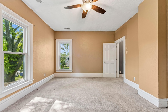 264 W High St, Mount Gilead, OH 43338 - carpeted spare room featuring ceiling fan and baseboards