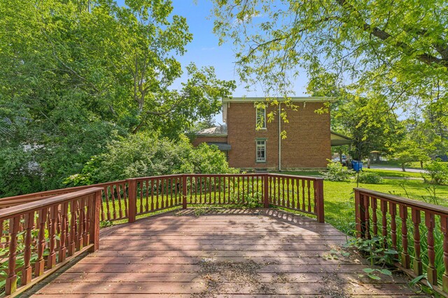 264 W High St, Mount Gilead, OH 43338 - view of wooden terrace