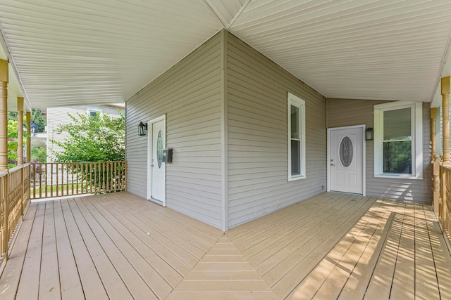 264 W High St, Mount Gilead, OH 43338 - view of wooden deck