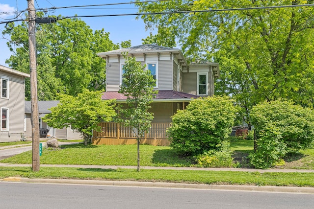 264 W High St, Mount Gilead, OH 43338 - italianate house featuring a front yard and covered porch