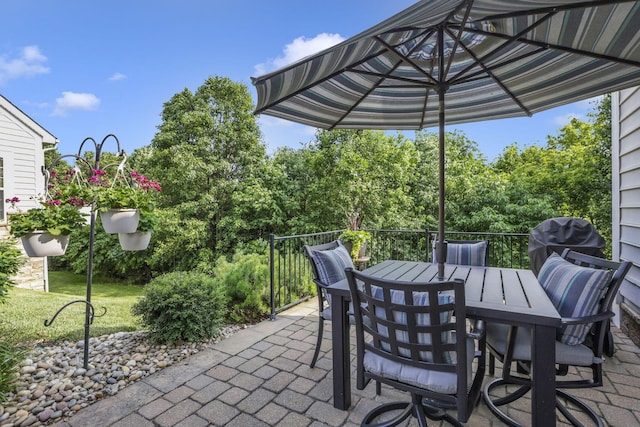 5685 Slater Rdg, Hilliard, OH 43026 - view of patio / terrace featuring outdoor dining space and grilling area
