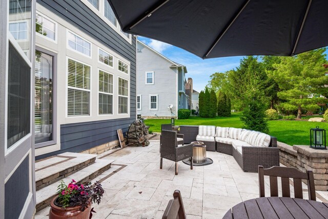 7212 New Albany Links Dr, New Albany, OH 43054 - view of patio featuring outdoor lounge area
