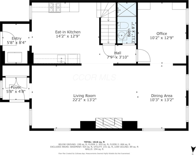 33 E Frankfort St, Columbus, OH 43206 - view of home floor plan