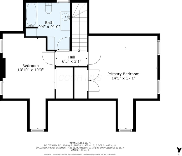 33 E Frankfort St, Columbus, OH 43206 - view of property floor plan