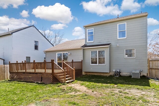 5722 Silver Spurs Ln, Galloway, OH 43119 - rear view of property featuring a deck