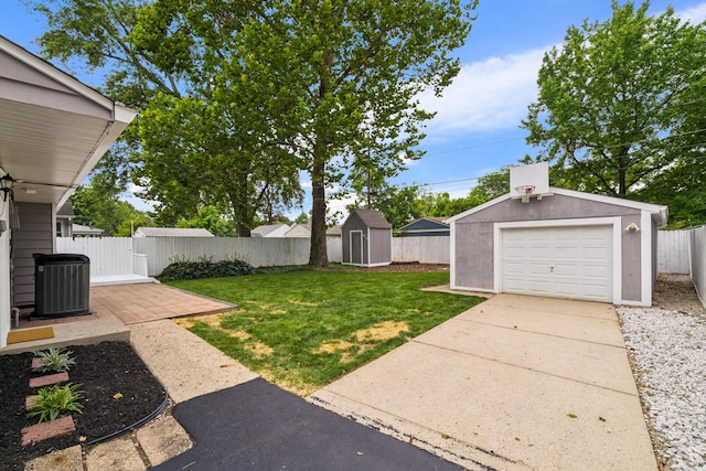 2554 Nottingham Rd, Upper Arlington, OH 43221 - fenced backyard featuring driveway and a storage unit