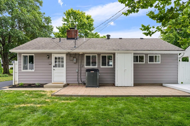 2554 Nottingham Rd, Upper Arlington, OH 43221 - rear view of property with a chimney, a patio, and a shingled roof