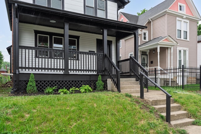 1591 Franklin Ave, Columbus, OH 43205 - view of front facade with a porch and stairway