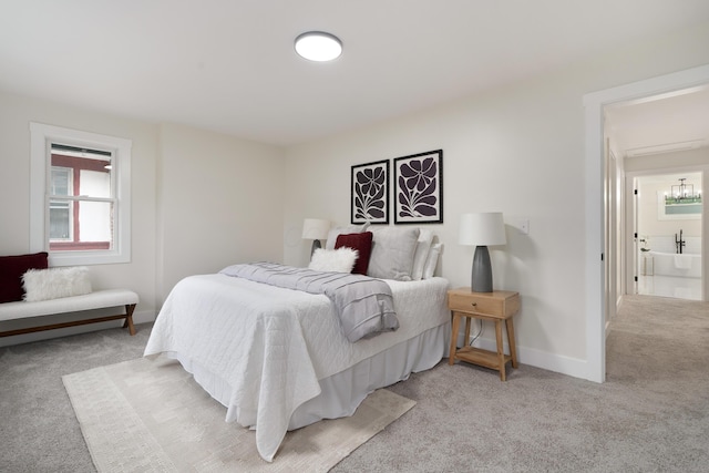 1591 Franklin Ave, Columbus, OH 43205 - bedroom with light carpet and baseboards