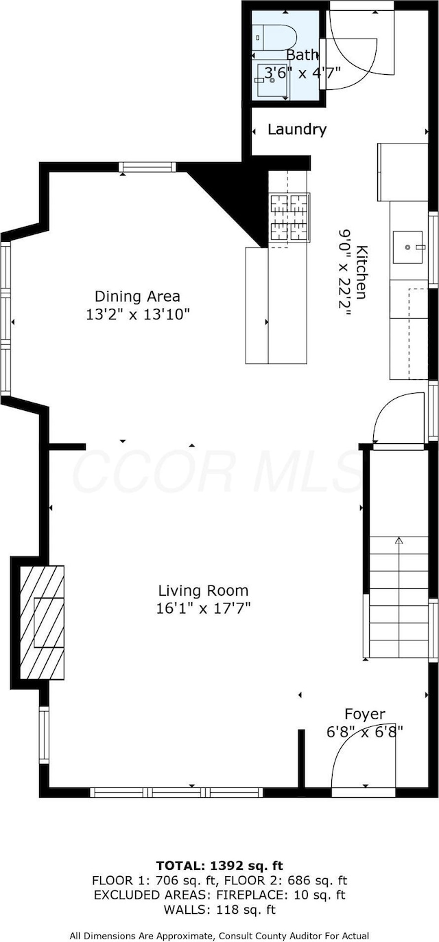 1591 Franklin Ave, Columbus, OH 43205 - view of room layout