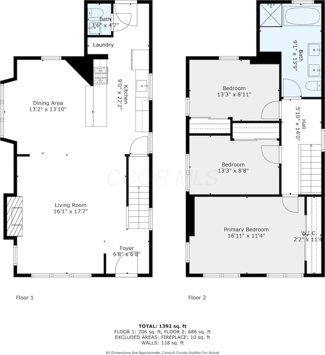 1591 Franklin Ave, Columbus, OH 43205 - view of floor plan / room layout