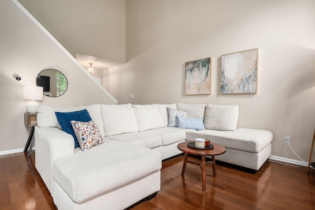 3381 Fishinger Mill Dr, Hilliard, OH 43026 - living room with wood-type flooring and baseboards