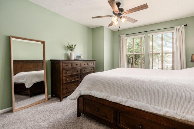 3381 Fishinger Mill Dr, Hilliard, OH 43026 - bedroom with light colored carpet and ceiling fan