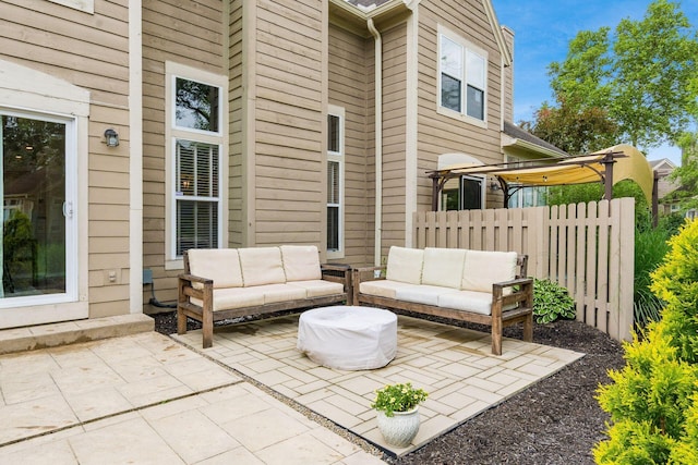 3381 Fishinger Mill Dr, Hilliard, OH 43026 - view of patio / terrace with outdoor lounge area