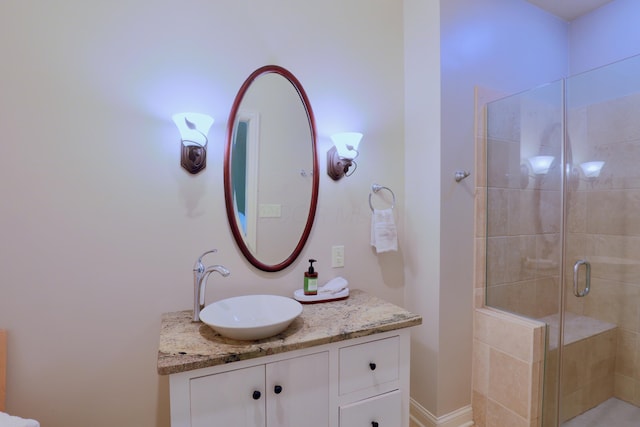 120 Hickory Ln, Lancaster, OH 43130 - bathroom with a stall shower and vanity