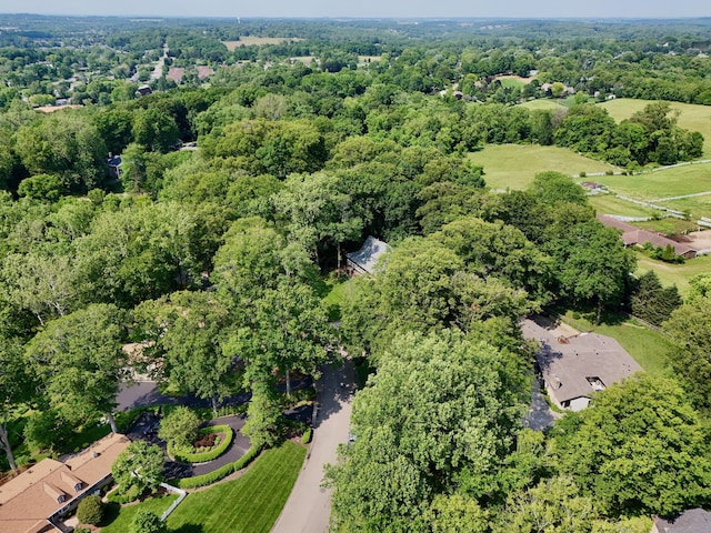 120 Hickory Ln, Lancaster, OH 43130 - aerial view of property and surrounding area featuring a heavily wooded area