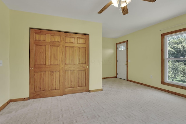 6228 Patton Rd NE, Newark, OH 43055 - unfurnished bedroom with carpet flooring and a ceiling fan