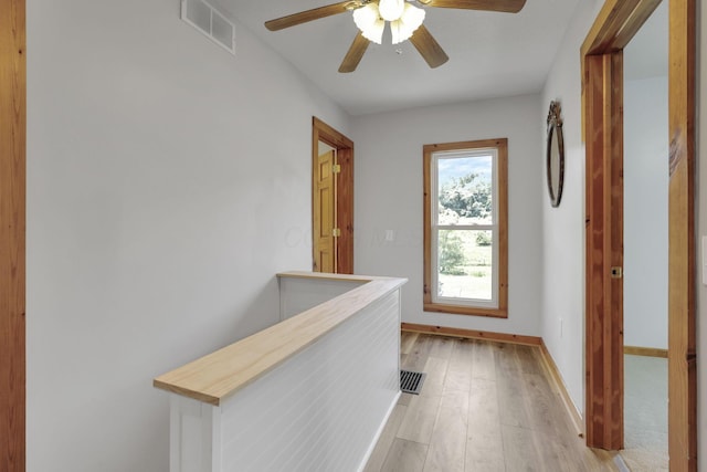 6228 Patton Rd NE, Newark, OH 43055 - corridor featuring light wood-type flooring and baseboards