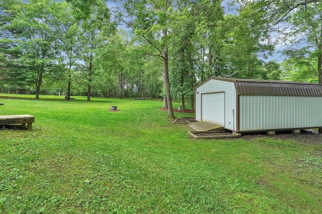 562 Bowman Ln, Chillicothe, OH 45601 - view of green lawn featuring a storage unit