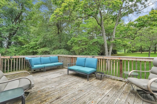 562 Bowman Ln, Chillicothe, OH 45601 - deck featuring outdoor lounge area