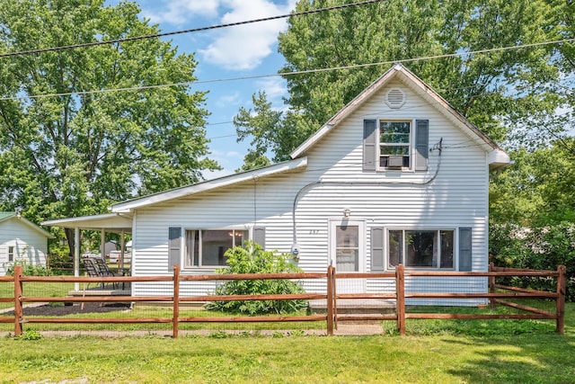 247 3rd St, La Rue, OH 43332 - rear view of property with a fenced backyard