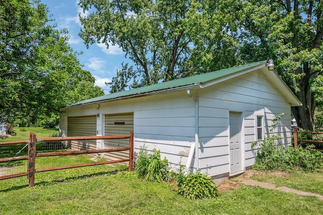 247 3rd St, La Rue, OH 43332 - view of detached garage