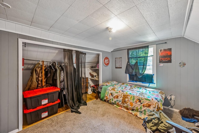 247 3rd St, La Rue, OH 43332 - bedroom with carpet flooring, vaulted ceiling, and cooling unit