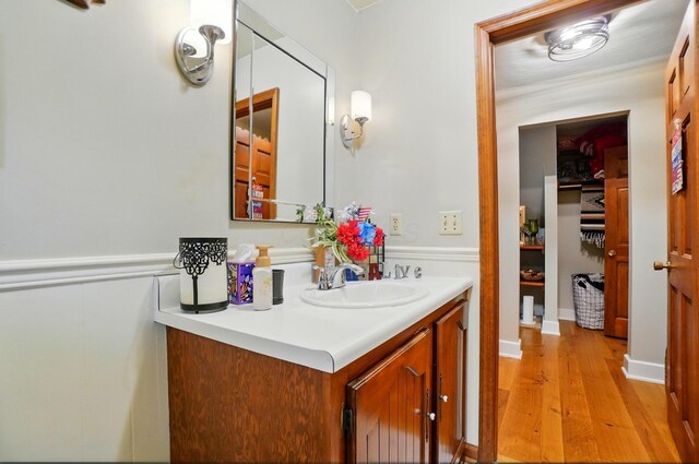 8384 Morris Rd, Hilliard, OH 43026 - bathroom with vanity and wood finished floors
