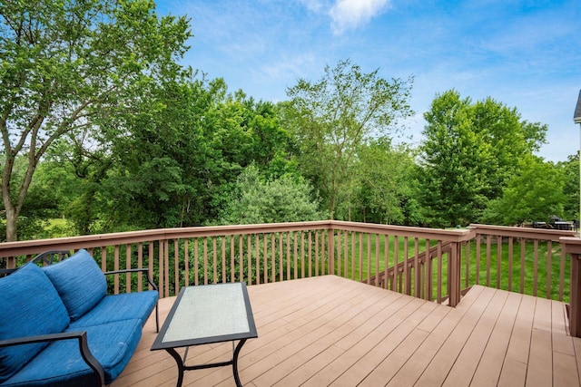 2467 Roe Dr, Lewis Center, OH 43035 - view of wooden deck