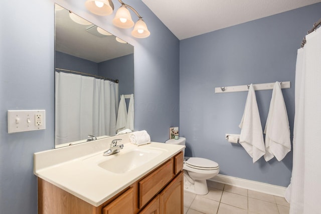 2467 Roe Dr, Lewis Center, OH 43035 - full bathroom with vanity and tile patterned flooring