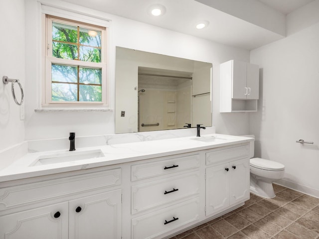 6509 Evening St, Worthington, OH 43085 - full bath with double vanity and a shower