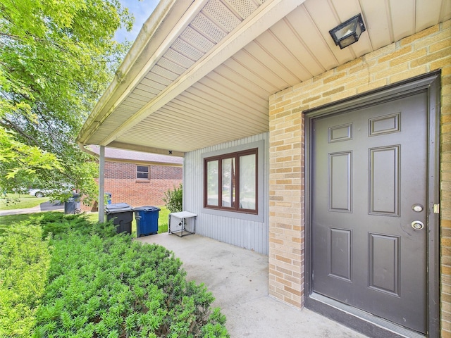 6343 Birchview Dr S Unit 6343-6345, Reynoldsburg, OH 43068 - doorway to property featuring brick siding