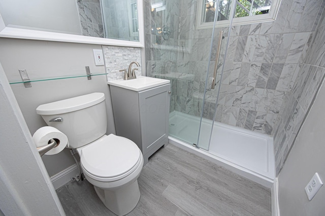 1608 Arlington Ave, Marble Cliff, OH 43212 - full bath with vanity, a shower stall, and wood finished floors