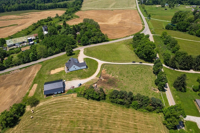 1526 Crosley Rd, Granville, OH 43023 - aerial view of property and surrounding area with rural landscape