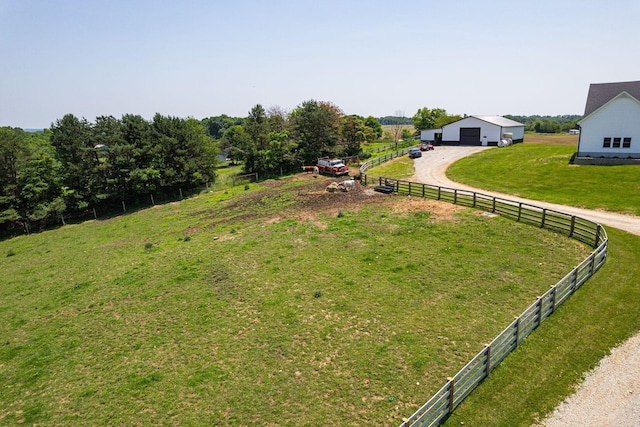 1526 Crosley Rd, Granville, OH 43023 - view of yard with an outbuilding, driveway, and a detached garage
