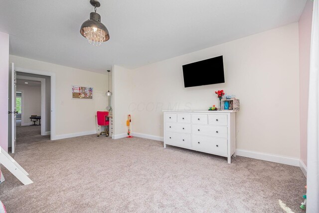 1526 Crosley Rd, Granville, OH 43023 - game room featuring light colored carpet