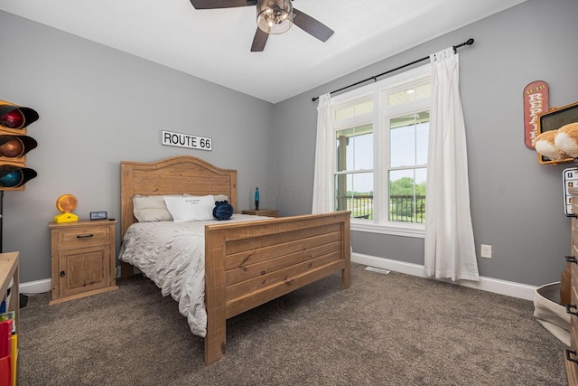 1526 Crosley Rd, Granville, OH 43023 - bedroom featuring carpet floors and ceiling fan