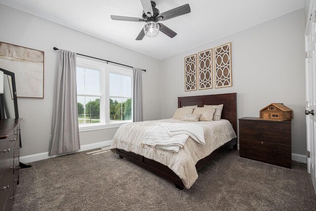 1526 Crosley Rd, Granville, OH 43023 - carpeted bedroom featuring baseboards and ceiling fan