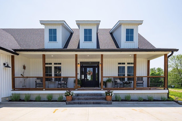 1526 Crosley Rd, Granville, OH 43023 - modern farmhouse featuring a porch and a shingled roof