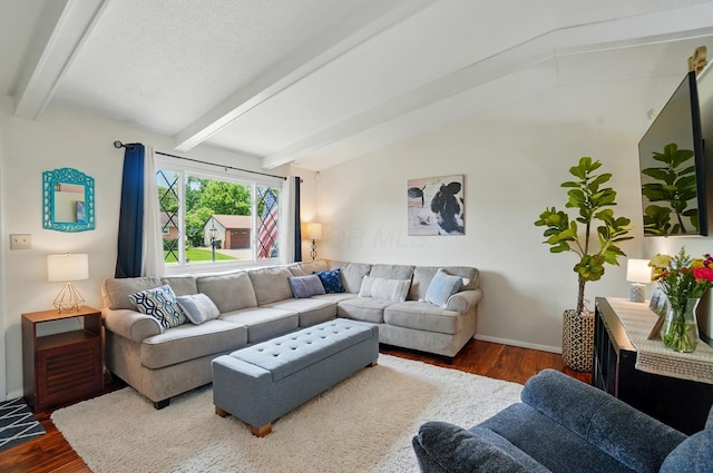4860 Downing Dr, Columbus, OH 43232 - living area with dark wood-style floors and baseboards