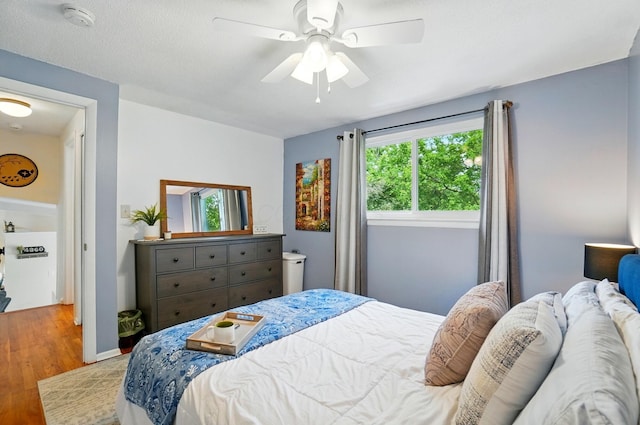 4860 Downing Dr, Columbus, OH 43232 - bedroom featuring wood finished floors and ceiling fan