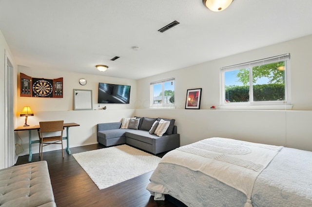 4860 Downing Dr, Columbus, OH 43232 - bedroom featuring dark wood-type flooring and baseboards