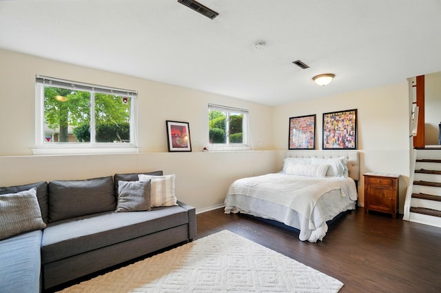 4860 Downing Dr, Columbus, OH 43232 - bedroom with dark wood finished floors and baseboards