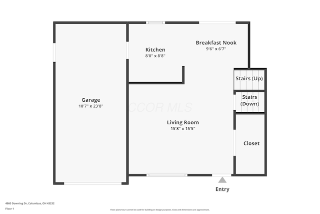 4860 Downing Dr, Columbus, OH 43232 - view of floor plan / room layout