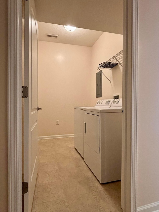 3839 Carberry Dr, Dublin, OH 43016 - laundry room with washing machine and dryer and electric panel