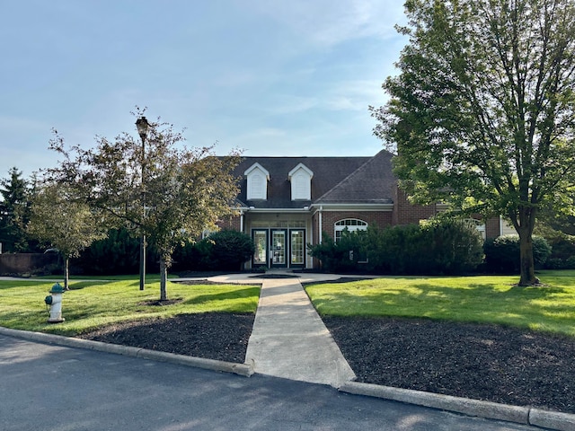 3839 Carberry Dr, Dublin, OH 43016 - view of front facade with brick siding and a front lawn