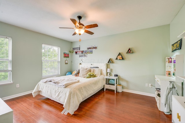7029 Post Preserve Blvd, Dublin, OH 43016 - bedroom featuring wood finished floors and a ceiling fan