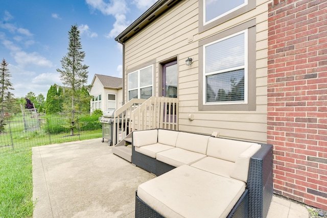 7029 Post Preserve Blvd, Dublin, OH 43016 - view of patio featuring outdoor lounge area